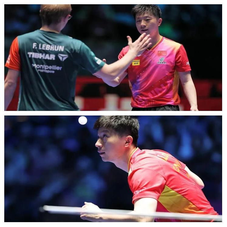 比利时乒乓球队鏖战奥地利乒乓球队，马龙绝境逆转